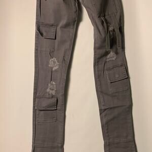 Si Tu Veux Superstack Grey Mens Jeans Size 30